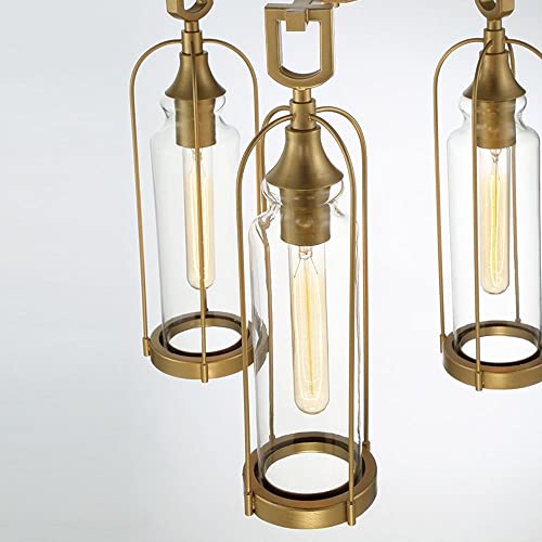 Eurofase Yasmin 3 Light Outdoor Pendant Vintage Style Aged Gold