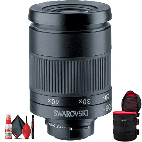 SWAROVSKI OPTIK 20-60x Zoom Spotting Scope Eyepiece with Padded Case and Cleaning Kit