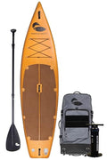 Paddle North 12'6" PORTAGER XL Inflatable Stand-Up Paddleboard Wood Grain