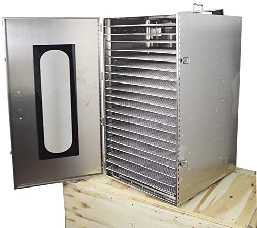 INTSUPERMAI 20 Layer Commercial Food Dehydrator Stainless Steel Silver