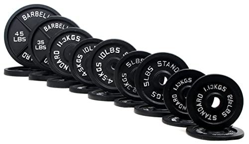 BalanceFrom Cast Iron Olympic 2-Inch Plate Weight Plate Style #2