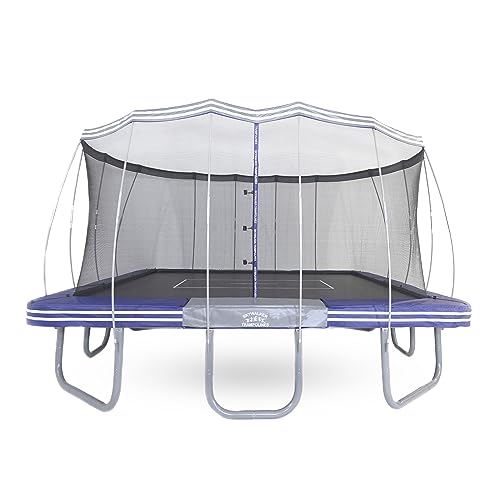 Skywalker Trampolines 15' Square Premium Trampoline with Enclosure Black & Grey