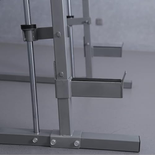 G FASHION STYLE Smith Machine with Linear Bearings and 7° Angle Barbell Silver Gray