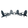 Highwood Adirondack Collection Westport 6pc Set with Folding Side Tables Federal Blue