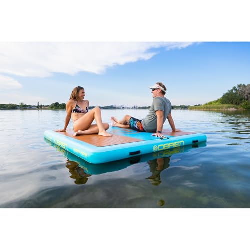 O'Brien Inflatable Floating Party Deck 7ft x 7ft Blue