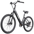 Gotrax Electric Bike 26" Max Range 30Miles(Pedal-assist1) & 15.5/20Mph Power by 250/350W, 3 Riding Modes & Adjustable Seat, 7-Speed & Front Shock Absorber, Commuter Electric Bicycle for Adults, Black