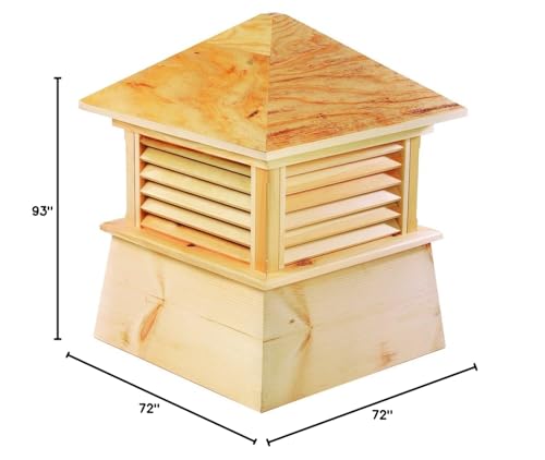 Good Directions Kent Wood Cupola 72" x 93" Polished Copper