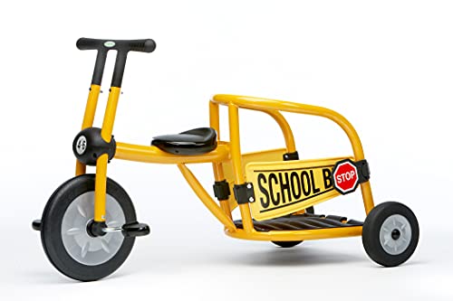 Italtrike Pilot School Bus Tricycle for Kids Yellow