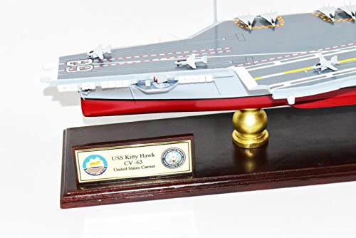 Squadron Nostalgia LLC USS Kitty Hawk CV-63 Aircraft Carrier Model 24 Inch Navy