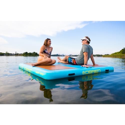 O'Brien Inflatable Floating Party Deck 7ft x 7ft Blue