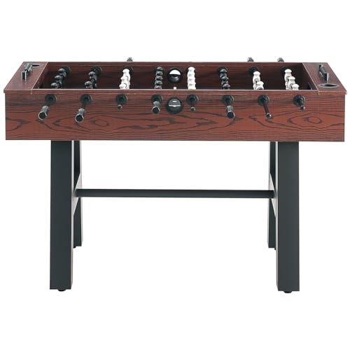VEVOR Foosball Table 55-inch Standard Size Indoor Full Size Soccer with Foosball Table Set Walnut