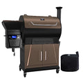 Z GRILLS Pellet Grill Smoker with PID 2.0 Controller, LCD Screen, 2 Meat Probes, 697 sq in Cooking Area, Huge Storage Cabinet, Rain Cover Bronze