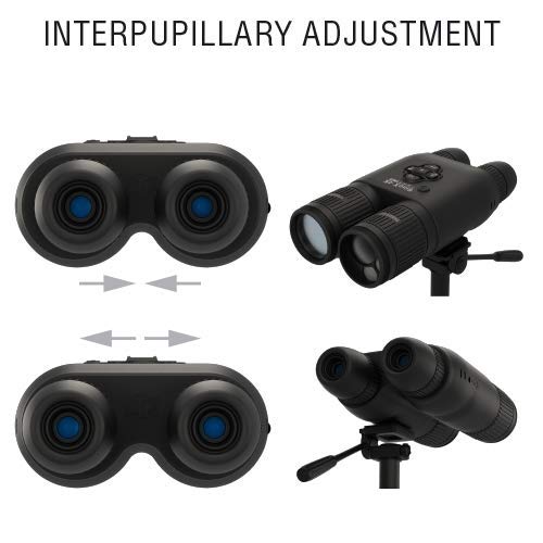 theOpticGuru ATN BinoX 4K 4-16X Smart Binoculars with Laser Range Finder Black