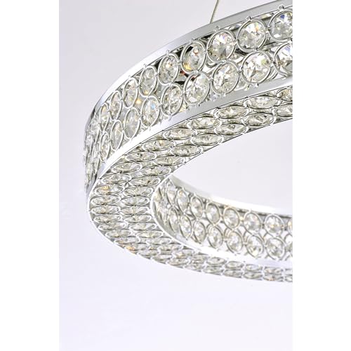 Maxim Eternity LED 40" Single Pendant Polished Chrome Silver