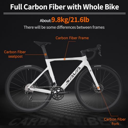 SAVADECK Carbon Road Bike Black