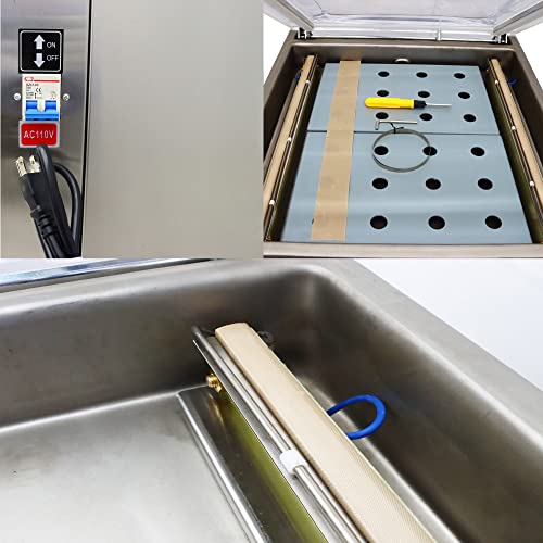 INTBUYING Single Chamber Vacuum Packaging Machine 20inch Sealing Length 110V
