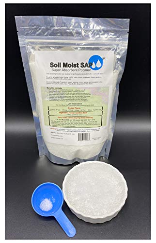 SOIL MOIST SAP SUPER ABSORBENT POLYMER Super Absorbent Polymer for Plants (45 lbs) White