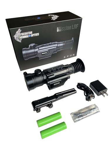 Predator Thermal Optics Mission 50-640 LRF Thermal Riflescope Black