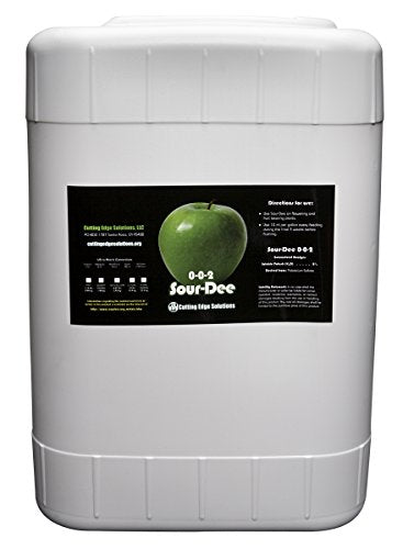 Cutting EDGE CES3306 Sour-Dee Fertilizer Hydroponic Nutrients 55 Gallon White