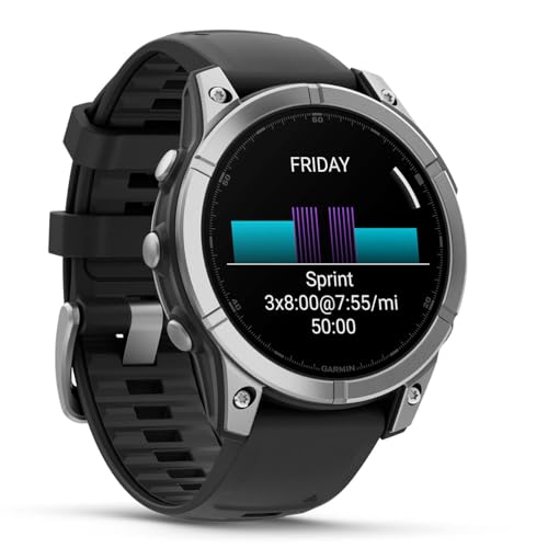 PlayBetter Garmin Fenix E Premium Multisport GPS Smartwatch Gift Box Bundle Stainless Steel/Black