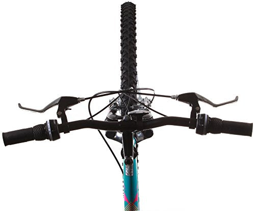 Titan Women's Mountain Bike 21-Speed Suspension 17-Inch Frame Black and Teal