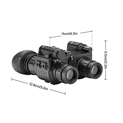 Teslord Night Vision Goggles PS15 Gen 2+ Infrared Binoculars Black