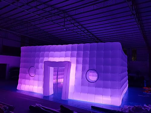 Alessia Cara Large LED Inflatable Air Cube Tent House White