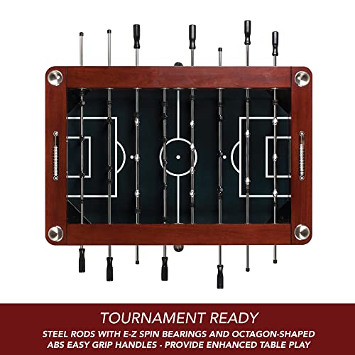 Hathaway Millennium 55-in Pro Series Foosball Table Mahogany/Black