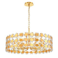 Eurofase Perrene 8 Light Pendant Glam Style Gold 15.5" Tall 31.5" Wide