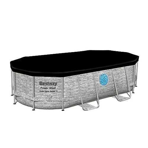 Bestway Oval Above Ground Pool Set with Filter Pump & Vacuum Cleaner