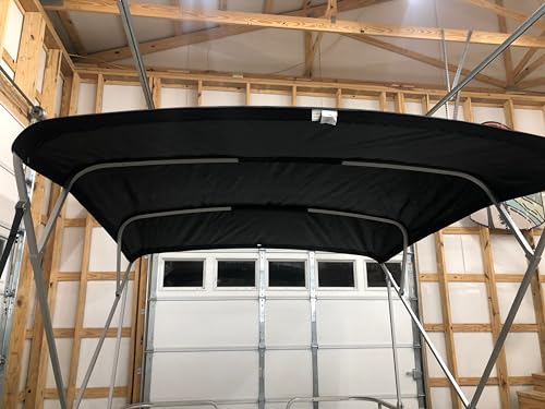 Cypress Rowe Outfitters 10' x 8.5' Pontoon Boat Bimini Top Kit Black