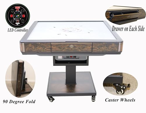 usamjtable Automatic Mahjong Table Wooden 36mm Tiles Reversible Cover C400