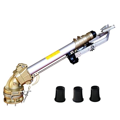 GUSTYT Large Spray Gun Irrigation Sprinkler Yellow Electroplating Silver