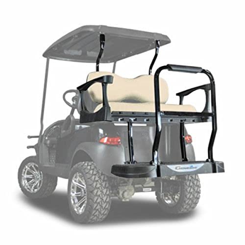 MADJAX Genesis 300 Rear Seat Kit W/Deluxe Buff Cushions Club Car Precedent Golf Cart Beige