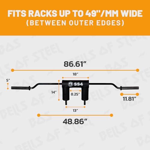 Bells of Steel Safety Squat Barbell 4.0 Black