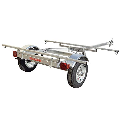 Malone MicroSport Low Bed Kayak Trailer Silver