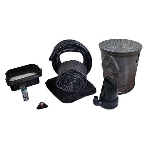 HALF OFF PONDS Savio Pond Free 3300 Waterfall Kit with EPDM Liner and Water Pump Black