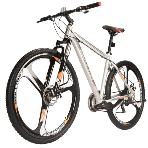 EUROBKE Mens Mountain Bike 29 inch X9 Silvery 3-Spoke