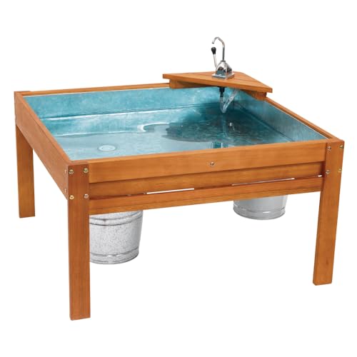 Excellerations Outdoor Water Sensory Table with Pump Sand