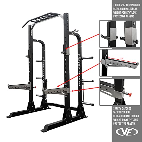 Valor Fitness Half Rack Squat Machine Black