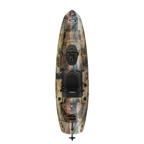 Pelican Catch 110 HDII Premium Angler Sit-On-Top Fishing Kayak - HyDryve Pedal System - Outback