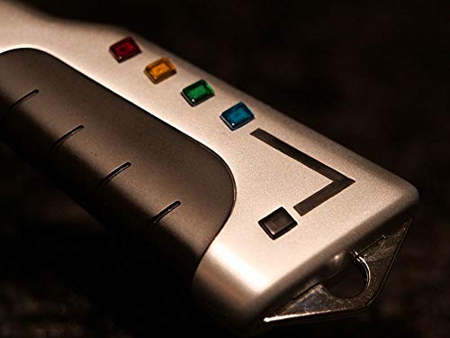Sixteen 12 Space 1999 Stun Gun & Comlock with Light and Sound Silver