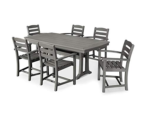 Polywood Dining Set Slate Grey