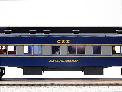 Lionel CSX 18" Passenger Observation Car 2 Pack O Gauge Natural Color
