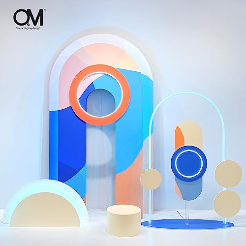 Generic O&M Retail Store Window Display Decoration Visual Merchandising Props Summer Layout Blue