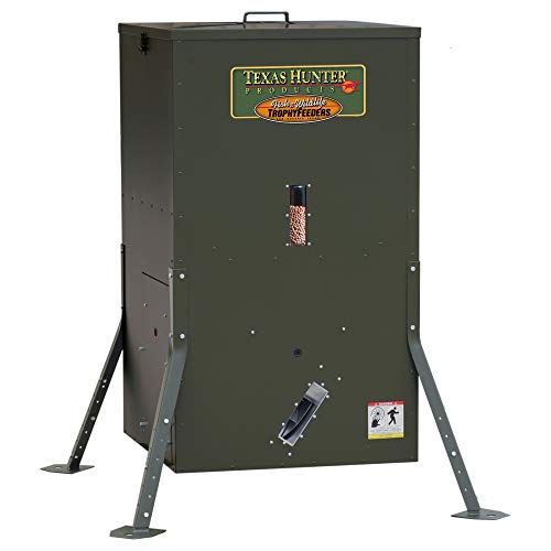 Texas Hunter Products Directional Fish Feeder 175 lb Capacity Hunter Green