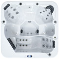 Luxuria Spas Newport 6-Person 57-Jet with Lounge Hot Tub Homemade White/Grey
