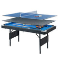MRISN 3 in 1 Multi Game Table Black+Blue