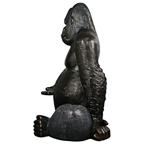 Design Toscano Grande Scale Male Silverback Gorilla Statue Full Color