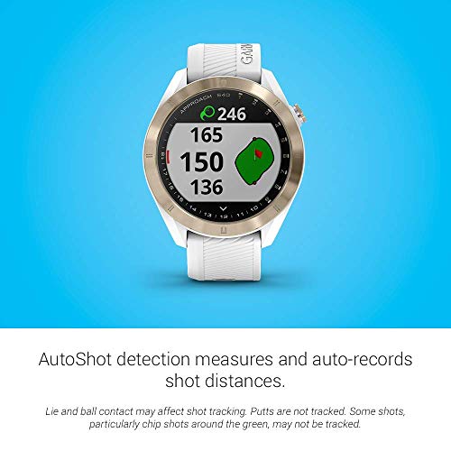 Garmin Approach S40 Golf Smartwatch Light Gold/White